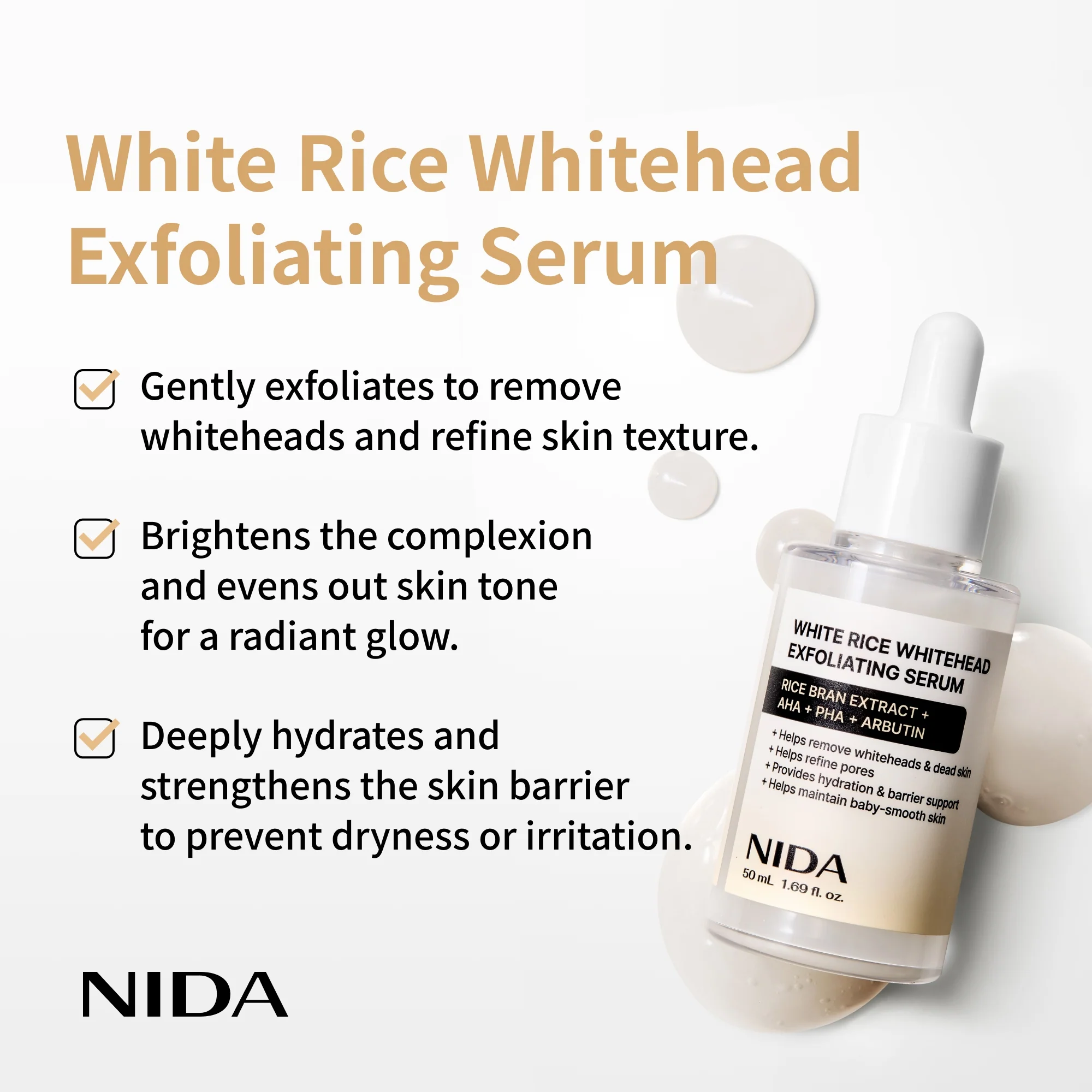NIDA White Black Exfoliating Serum Duo Bundle - Image 3
