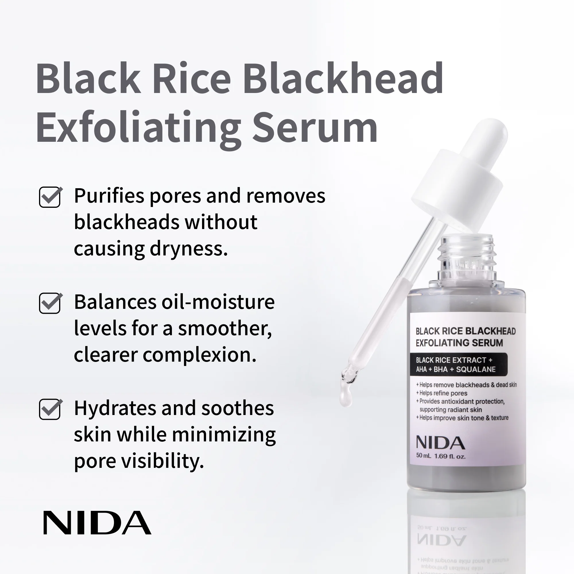 NIDA White Black Exfoliating Serum Duo Bundle - Image 7