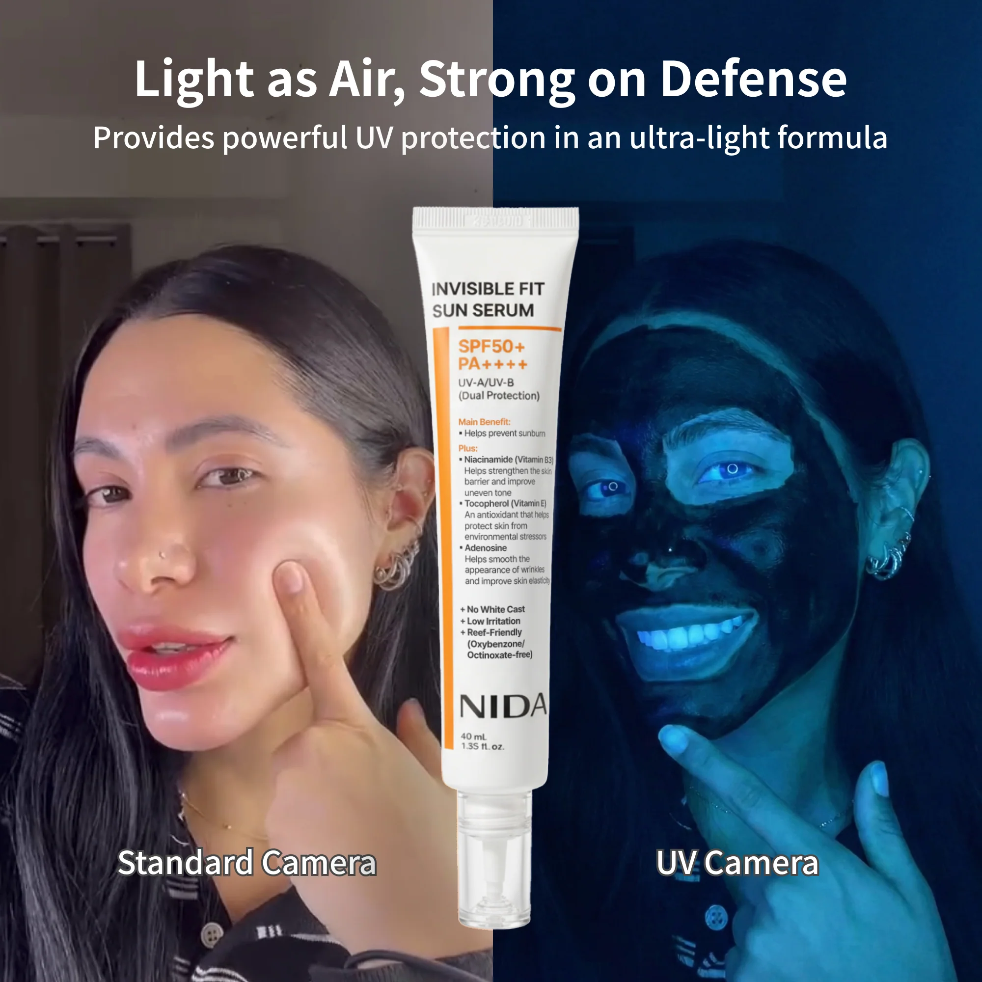NIDA Invisible Fit Sun Serum for Face - Image 2